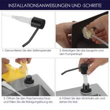 OYAJIA Edelstahl Einbauspüle Küchenspüle Waschbecken Spülbecken+Seifenspender 68x45cm