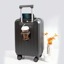 Equipaje ligero de 20 pulgadas, maleta de mano pequeña con estructura resistente y duradera, maleta de viaje para estudiantes con ruedas giratorias de 360 grados y candado con contraseña, bolsa de equipaje de unicolor clásico para accesorios y cosas de la escuela