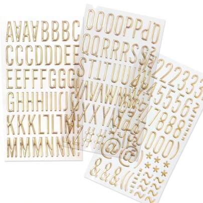 3D Three-Dimensional Hot Stamping English Letter Bubble Stickers, Three-Dimensional Golden Visual Effects, 1 Inch Large Size Single Decorative Stickers, DIY Hand Ledger Accessories Metal Three-Dimensional Paste Stickers, Graduation Cap Decoration ,Festival Gift Decoration StickersFor Diy Crafts, Scrapbooking, Journaling, Water Bottles, Laptops, Phone Cases, Etc.Back-To-School Supplies, Decorative Stickers For Graduation Season