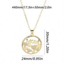 1 Miếng Mẹ Hình trái tim Dây chuyền Vật rủ xuống Đối với phụ nữ , Tối giản & Đúng mốt & Linh hoạt , Hoàn hảo Qủa tặng Sự lựa chọn Đối với Ngày lễ Mẹ - Vàng - Xem 4