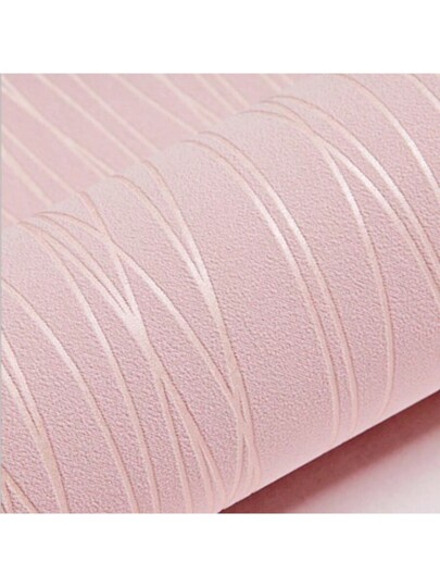 Roll Moderne Thickened Non Woven Wallpaper Breathable Solid Stripe, Full Coverage Bedroom, Living Room Home ation, Renovation Stickers Peel Wand Panels, Paper, Wallpapers, ation Items Refresh Your Home, Festival Birthday Graduation