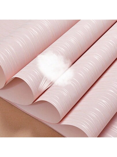 Roll Moderne Thickened Non Woven Wallpaper Breathable Solid Stripe, Full Coverage Bedroom, Living Room Home ation, Renovation Stickers Peel Wand Panels, Paper, Wallpapers, ation Items Refresh Your Home, Festival Birthday Graduation view 6