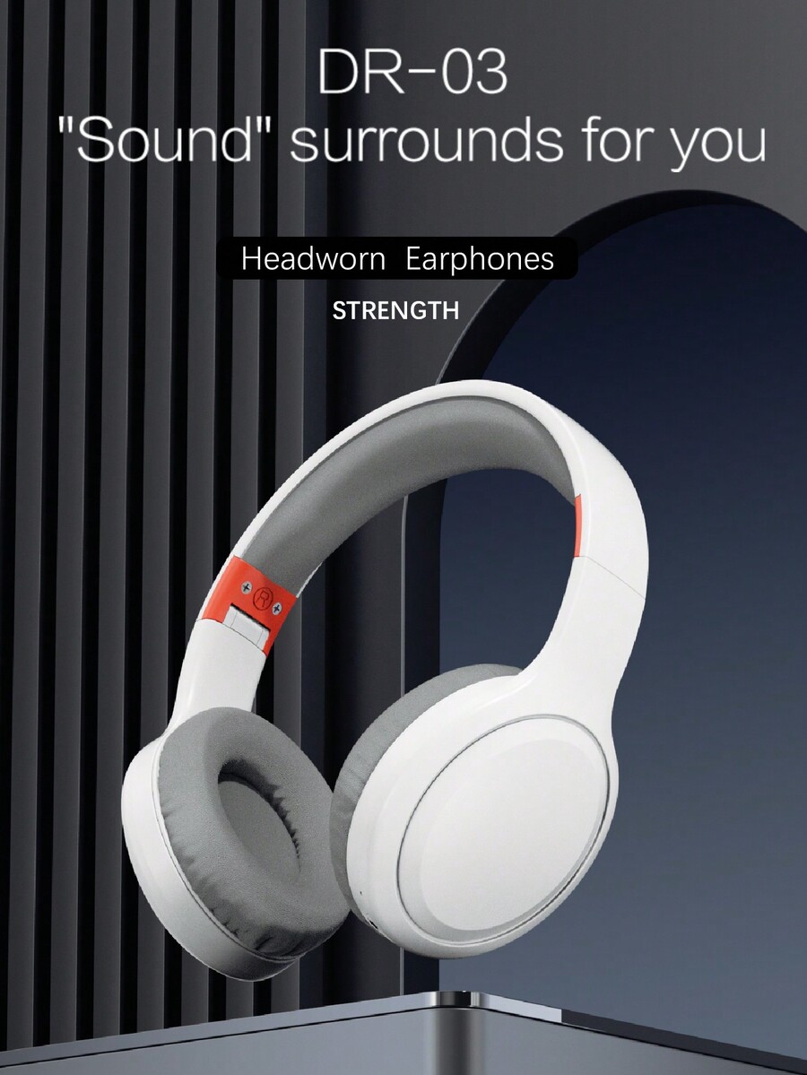 DR-03 Wireless Headset, Long Battery Life, Wireless V5.3, Button ...