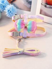 A Cute Pet Leash Wing Shaped Vest Chest Strap Teddy Small Dog Leash