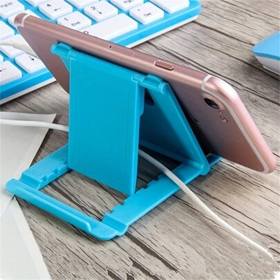 Foldable Cradle Universal Phone Holder Grip Bracket For Tablet Phone Stand Multi-Angle Desktop Holder Compatible With Samsung/IPhone/XIa Omi Compatible With IPhone, Android Phone, Gift For Birthday, Family, Friends Phone Accessories
