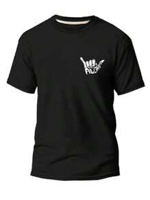 Men T-Shirts - 黑色 - 查看 1