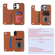 Bao da điện thoại dạng ví lật sang trọng có ngăn đựng thẻ Tương thích với iPhone Tương thích với Samsung Galaxy Tương thích với Pixel - Màu xanh Bạc hà - Xem 4