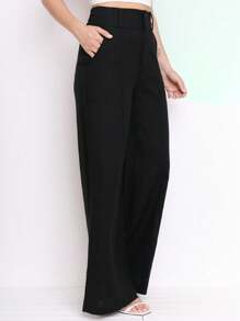 Women Pants - 黑色 - 查看 3