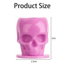 TOEDO Tattoo Ink Cup 200pcs Plastic Eyelash Glue Rings Disposable Skull Tattoo Ink Cup Pigment Ink Cup, Eyelash Glue Holder, Eyelash Extension Supplies, Tattoo Accessories - Multicolor - View 3