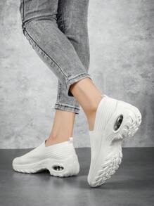 Neue Sport- und Freizeitschuhe für Damen, atmungsaktives Mesh-Design, bequem, langanhaltend, Platz-Tanz-Tanzschuhe, Schuhe mit Rocker-Unterseite, passende atmungsaktive Stoff-Loafers, dicke Schuhe mit hohen Absätzen, große Schuhe