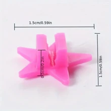 36 件彩色星形塑料自行车辐条珠 - 自行车、自行车辐条踏板车配件的完美装饰配件