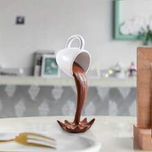 1 Miếng Nhựa Thủ công mỹ nghệ Cà phê Nhỏ giọt Cúp Điêu khắc Đối với Nhà  , Văn phòng , Cà phê Trang trí , Thủ công Vui Mini Vật trang trí - Cà phê nâu - Xem 4