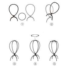 2 Packs Wig Stand, Wig Head Stand For Multiple Wigs Collapsible Holder Durable Wig Display 13 Inch Tool Travel Stand For All Wigs - Black - View 8