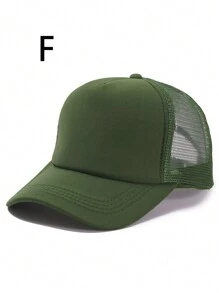 1顶男女通用广告可定制Logo刺绣志愿者团队建设活动棒球帽，纯色海绵网眼帽，适用于社区服务 - 彩色 - 查看 21