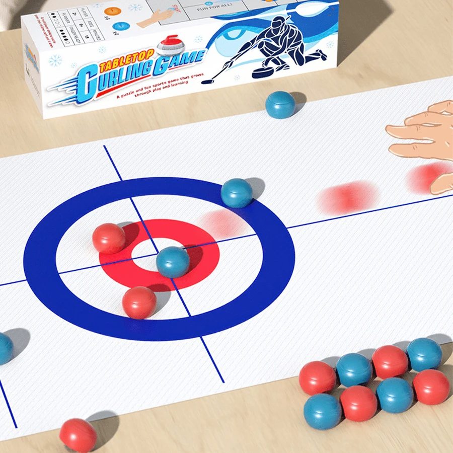 Leisure Game Desktop Curling & Ice Hockey Toy, Office Double Player