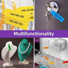 240 Pcs Waterproof Cable Labels, 8 Colors Electronic Component Manufacturing Electric Wire Labels, Self-Adhesive Wire Labels For Laser Printer, Writable Cable Labels For Efficient Organization - Multicolor - View 9