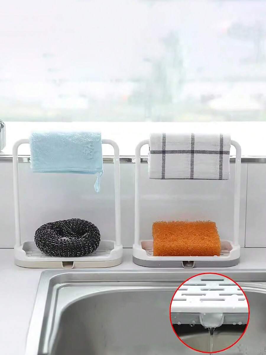 1 Kitchen Storage Rack Dishcloth Storage Rack Sponge Rack Dishcloth ...