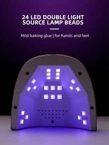 Professional Infrared Sensor Manicure Nail Lamp, Quick Curing For All UV Gel Nail Polish And Dryer Salon Tool - White - View 4