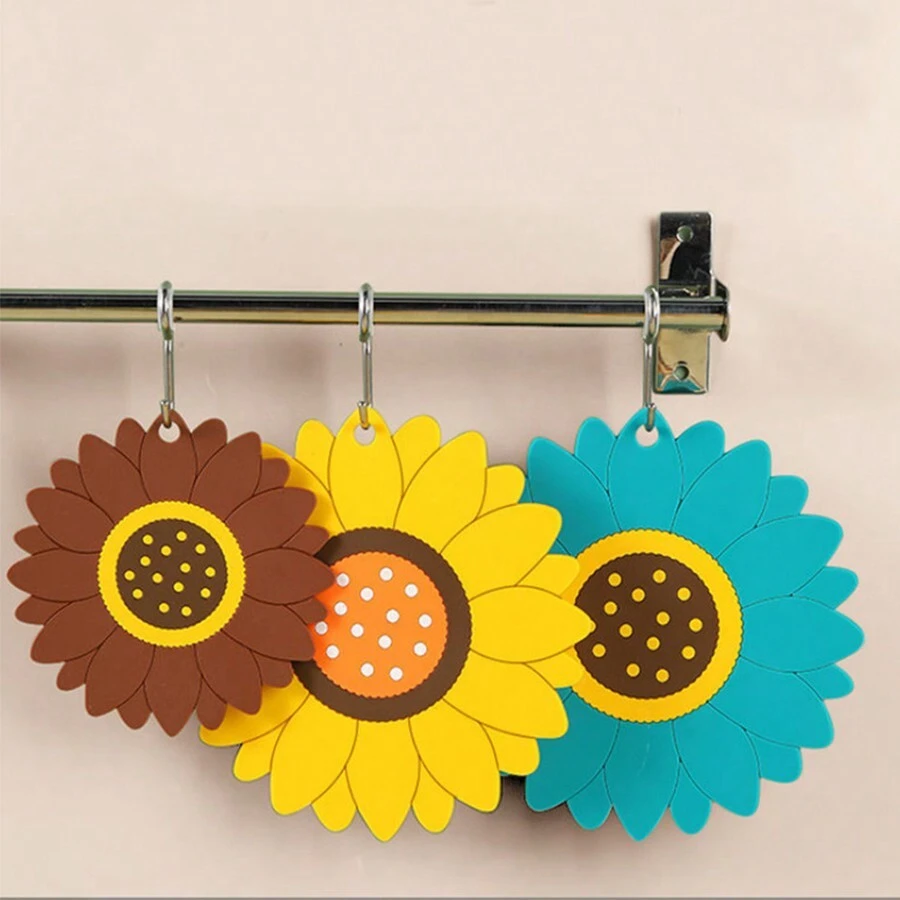 隔熱墊，加厚餐桌隔熱墊，防燙碗和碟子墊，家用盤子墊 - 黃色 - 查看 1