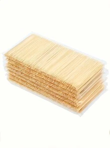 1000 支双头竹牙签，一次性木牙签，多功能牙签，牙齿清洁牙签，水果叉牙签，用于家庭、餐厅和酒店、清洁用品和工具、返校产品、厨房、圣诞礼物 - 均碼 - 查看 5