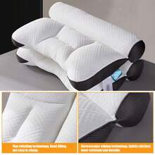 FXLTSBL Ergonomic Velvet Pillow - Neck Support, Comfortable Sleeping Pillow, Neck Pain Relief, Anti Traction Neck Pillow - Grey - View 3