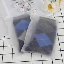 20 Pcs 4x6 Inch Frosted Zipper Storage Bags, Clear Reclosable Clear Poly Bags With Vent Holes For Packaging Board Games, Cards, Phone Case - White - View 6