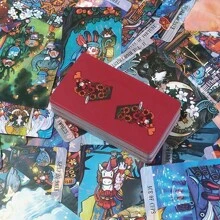 愛與勇氣問題卡牌組,適用於桌遊,卡牌遊戲,休閒派對,78張卡牌套裝 - 便攜版 - 查看 3