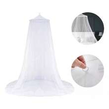Dosel De Tela De Tul Mosquitera Blanco Para Cama Matrimonial - Blanco - Ver 2