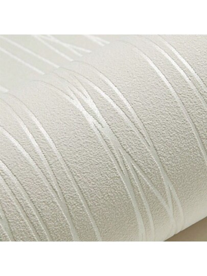 Roll Of Breathable Moderne Thickened Non Woven Wallpaper, Striped, Bedroom Living Room Home ation Full Coverage Renovation Stickers Peel Wand Panels, Paper, Wallpapers, Items Refresh Your Home, Festival Birthday Graduation