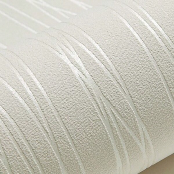 1 rollo de papel tapiz no tejido moderno y simple, de unicolor a rayas, transpirable y grueso, adecuado para dormitorio, sala de estar y decoración del hogar, con cobertura completa, pegatinas de renovación para paneles de pared, papel tapiz, artículos de decoración de primavera para refrescar tu hogar, pegatinas de decoración de festival, regalos de cumpleaños y graduación.