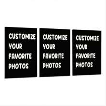 Bộ 3 tranh áp phích tùy chỉnh, bao gồm ảnh gia đình, ảnh cưới, ảnh phim, ảnh thú cưng, quà tặng cá nhân hóa, không khung, trang trí tinh tế, phong cách, đơn giản, hiện đại, độc đáo, quà tặng lý tưởng cho anh ấy, cô ấy, bạn trai, bạn gái, bố, mẹ, gia đình, bạn bè nhân dịp kỷ niệm, Ngày Valentine, Ngày của Mẹ, sinh nhật, Ngày thiếu nhi, Ngày của Cha. - Nhiều màu - Xem 2