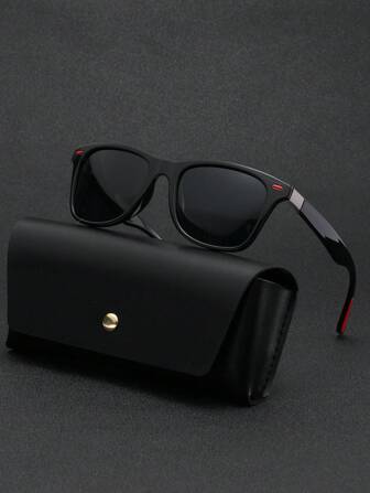 POLASUP 1 ST Polariserad lins Klassisk Rese-/vandringsstil Design Körning/Fiske Polariserad linsdesign Ferrari Röd Färgad Design Röd Metall översatt med Silikongel Stötsäker friktionsfotpad Fashionabla Street Fashion Glasögon Skärmar Tillbehör Strand Tillbehör Glasögon Skärmar