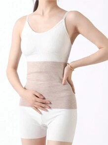 1件女款春夏薄款收腰束腹帶，純色彈性束腰，適合戶外運動、瑜伽、跑步 - 彩色 - 查看 17