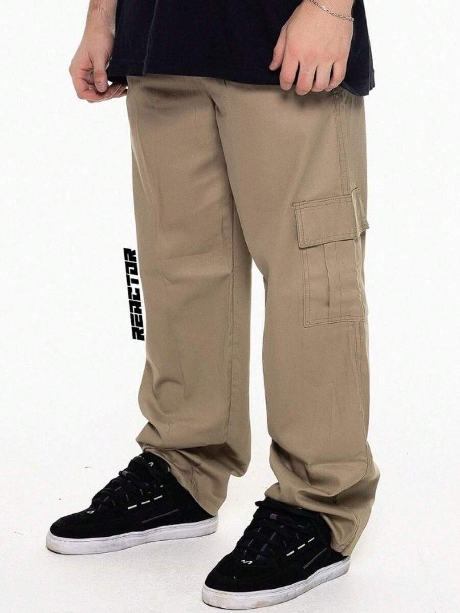 Men Pants - Khaki - View 1