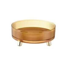 A Multi-Functional Kitchen Countertop Storage Rack For Oil, Sauce, Vinegar And Seasonings - Great For Organizing Skincare Products And As A Rotating Display Stand - Yellow - View 5