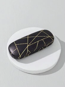 علبة تخزين نظارات شمسية للنساء بتصميم وردي متدرج مخطط قطعة واحدة، المدرسة