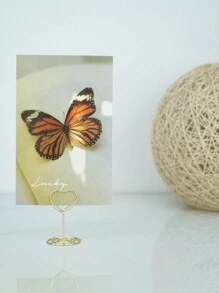 1~30 件心形桌号架、座位卡架、金属丝照片架、小桌卡架、照片照片架，适用于餐桌中心装饰、婚宴、生日周年纪念、情人节派对装饰，