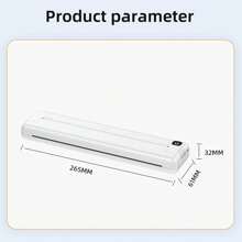 C31 无线便携式 A4 热敏打印机和 1 包打印纸（100 张），多功能迷你 A4 便携式打印机，用于打印图像、照片、文本、文档、考试、试卷 - C31無線便攜式A4熱感印表機和一本列印紙(100張) - 查看 2