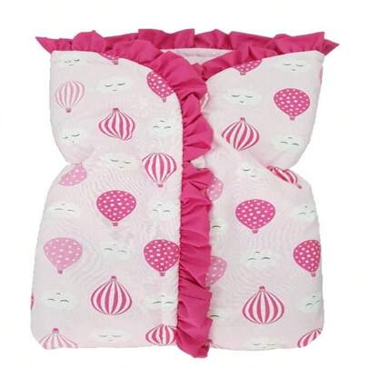 Porta Bebê Saco de Dormir Quentinho e Macio para Bebê Balões Pink