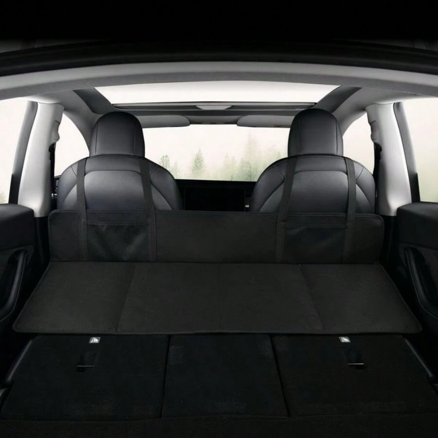 Car Interior Non-Inflatable Camping Mattress, Extension Board For Lenghtening, Foldable And Convenient For Sleeping In Car - Black - View 1