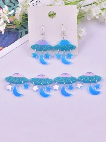 8入組亞克力外星人DIY吊墜 - 彩色 - 查看 7