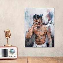 1pc Retro Canvas Poster, Music Album Art, Rock Band Home Decoration-Waterproof Print For Living Room, Bedroom, Office, Bar Wall Decoration - Multicolor - View 1