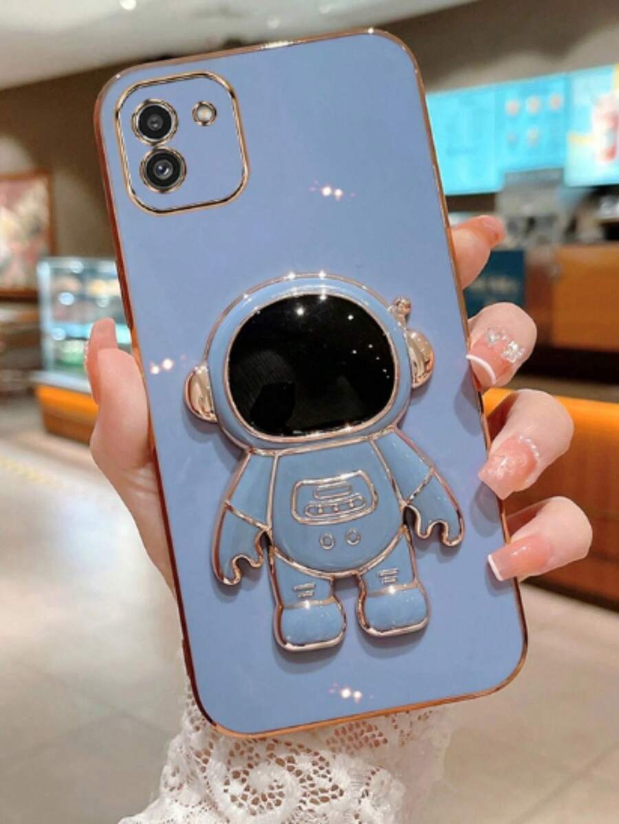 Kelly Capas Cell Phone Case With Astronaut Frame For Samsung - 藍色 - 查看 1