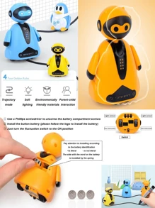 Educational Children's Scribing And Pen Car Robot, Creative Light Sensing Robot, Automatic Recognition Of Induction Route Toys - Multicolor - View 4