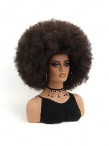 非洲鬃毛狀捲髮全機制合成耐熱假髮，哥特式鬃毛狀假髮適用於新年、派對、角色扮演和日常使用