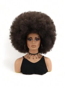 非洲鬃毛狀捲髮全機制合成耐熱假髮，哥特式鬃毛狀假髮適用於新年、派對、角色扮演和日常使用