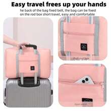 Leicht verstaubarer Reisetasche, Reisetasche mit großer Kapazität für Sport & Reisen, Urlaub, Schule, Handgepäck, Gepäckstück, Wochenend-Tasche, Overnight-Tasche, Reisetasche, Reiseorganizer, Outfit, Flughafen, Reisebekleidung, Reiseutensilien, Gepäckstück, Weihnachtsgeschenkideen, Frauen, Mädchen, Weihnachtsgeschenke für Mutter, Geburtstaggeschenk Mutter, Freundin, Sporttasche, Trainingskörper, für Urlaub, Erntedankfest, Dankegeschenke