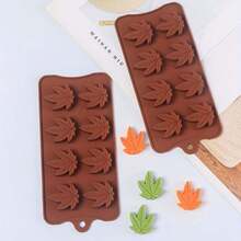 1pc Baking Silicone Mold, Maple Leaf Chocolate Mold Trays,  Ice Cream Mould, Baking Mold, Fondant Mold For Cake Decoration For Fondant Chocolate Candy, Household Kitchen Accessories - one-size - View 2