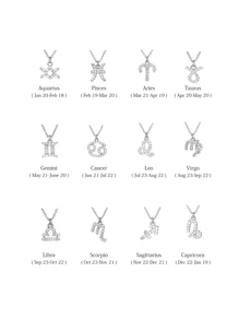 FOREVER QUEEN 925純銀12星座吊墜 12星座女項鍊飾品,精緻簡約經典風格,精美女士生日禮物,送給女友、最好的朋友、禮物