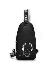 Bộ ba lô huỳnh quang ban đêm 2 món Ba lô trường học 2 món có túi đeo chéo cho trường học cho trường trung học để đi làm Oxford hoạt hình đường phố cho bé trai cho học sinh trung học phổ thông đồ dùng cho học sinh mùa hè ngoài trời sinh nhật đại học sức chứa lớn vải quá khổ thường ngày túi đen quà tặng cá nhân hóa nam giới bố chồng bạn trai giáo viên quà tặng vui nhộn du lịch giáng sinh ngày lễ quà tặng lễ tạ ơn túi ngực túi bên hông túi đeo chéo túi da túi hobo đồ dùng thiết yếu cho ngày lễ túi mùa hè túi nghỉ xuân kỳ nghỉ gói - màu đen - Xem 4